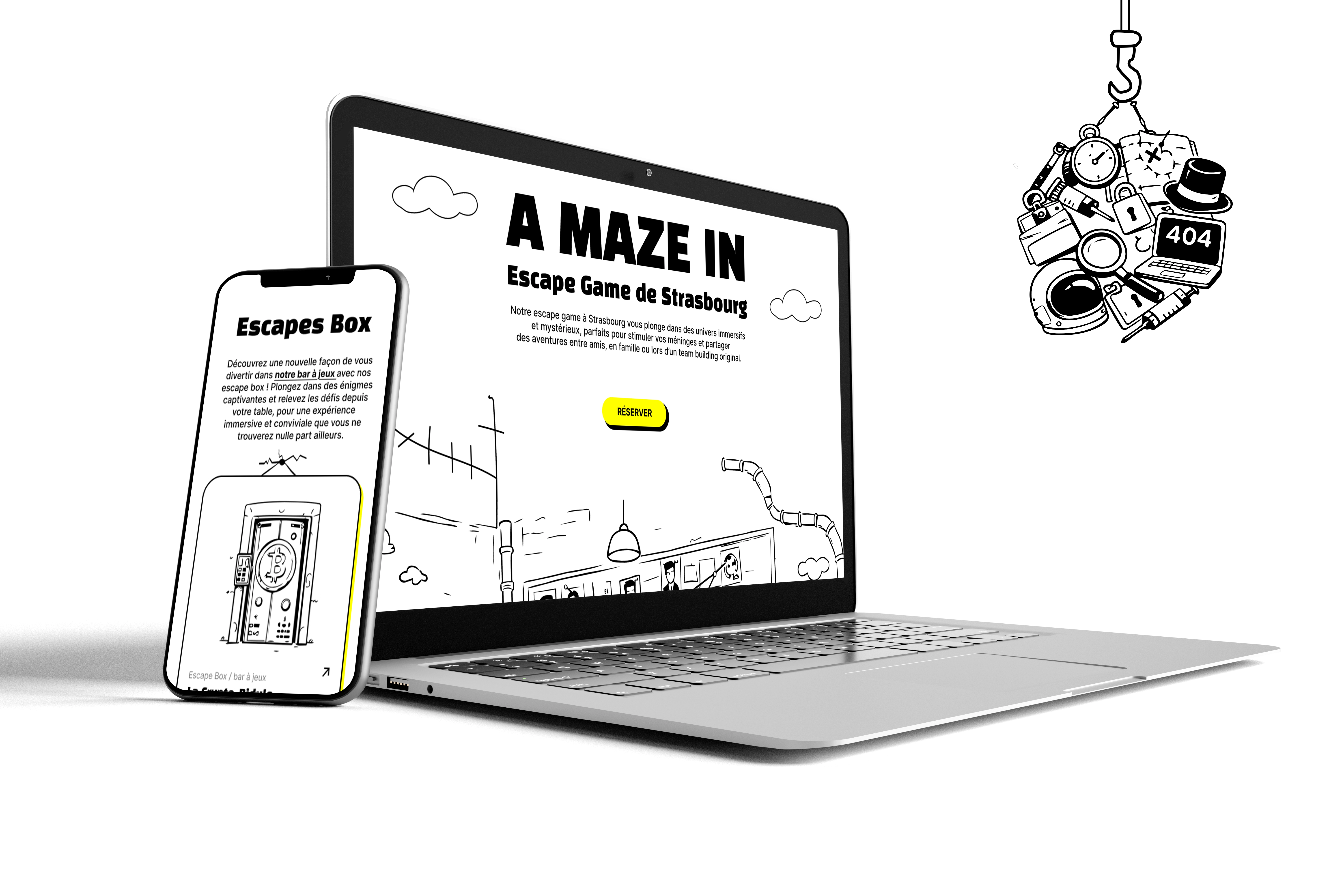 Mockup ordinateur