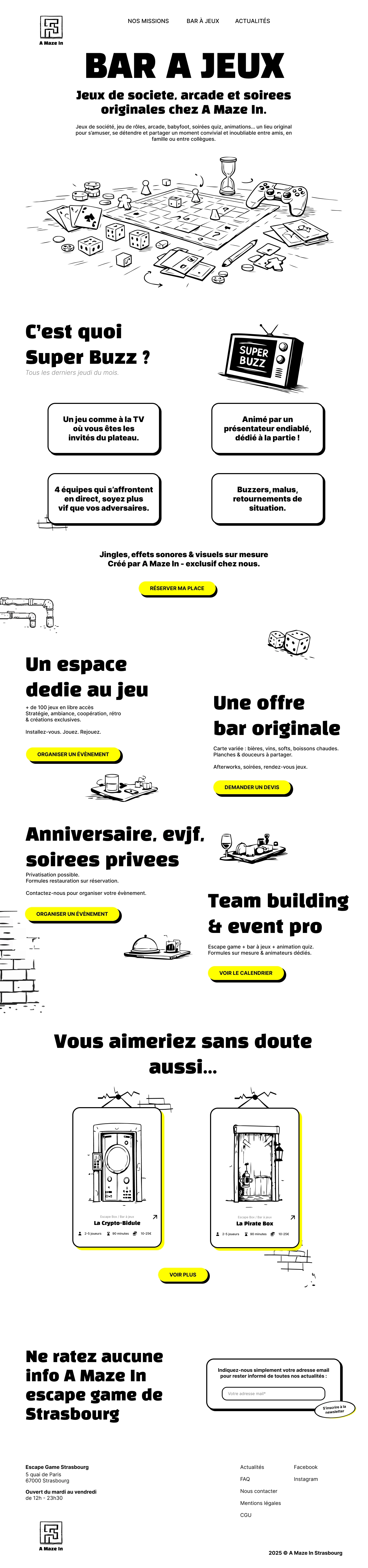 Écran A Maze In desktop