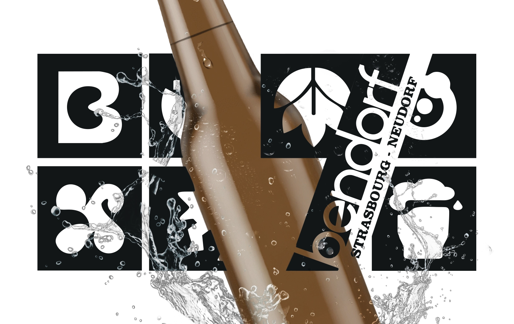 Bouteille et logo