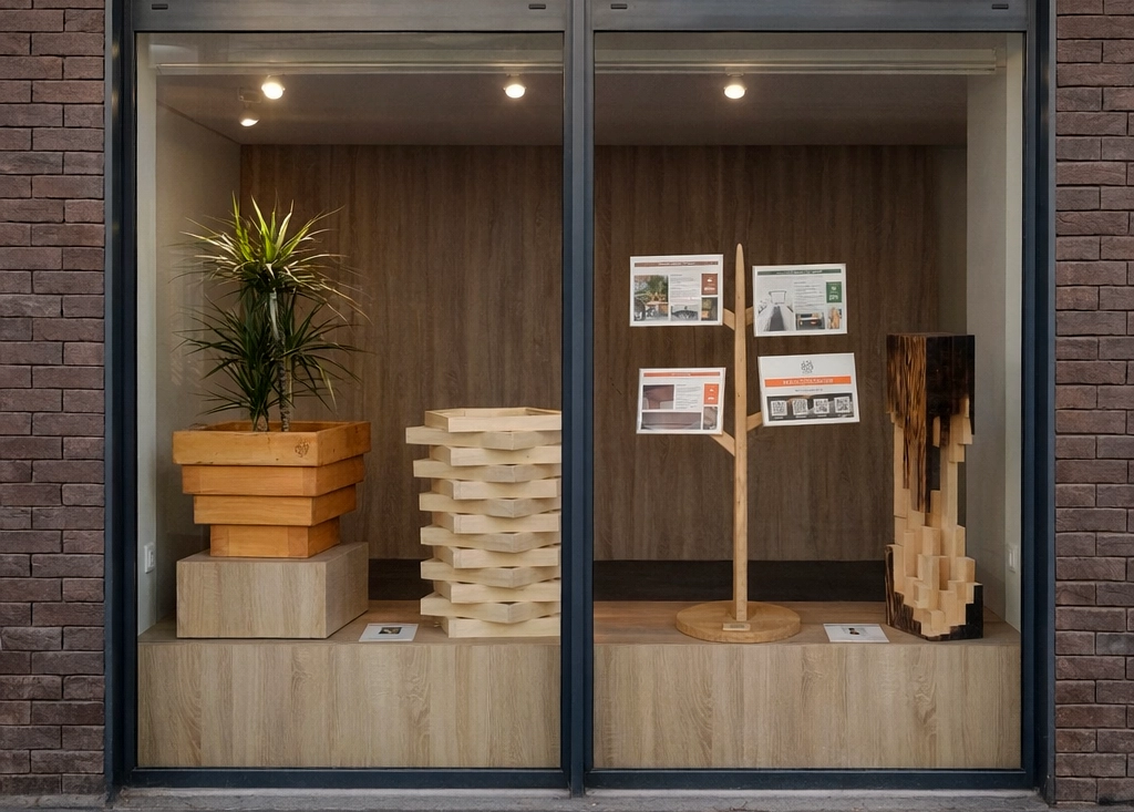 Vitrine fsr lors d'un évènement Maïf