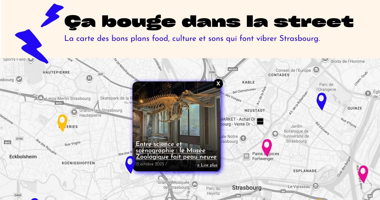 Carte interactive